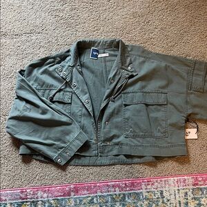Sincerely Jules Green Cropped Jacket